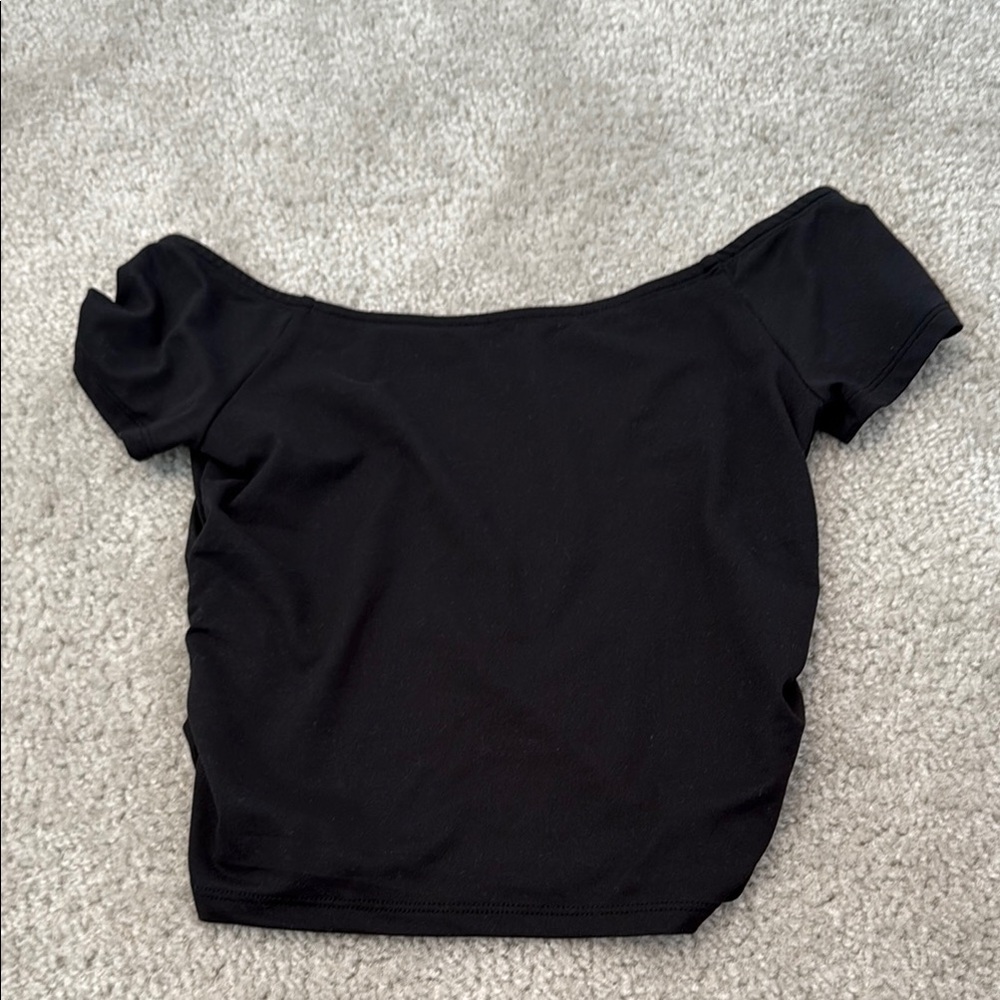 black off the shoulder top